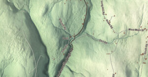Close-up of the Heath, Massachusetts aerial map