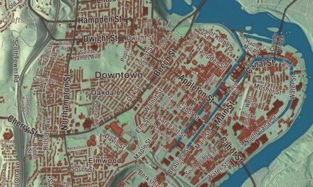 Beautifully Detailed Map of Holyoke, Massachusetts