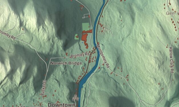 Beautifully Detailed Map of Huntington, Massachusetts