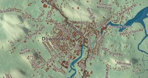 Close-up of the Ipswich, Massachusetts aerial map