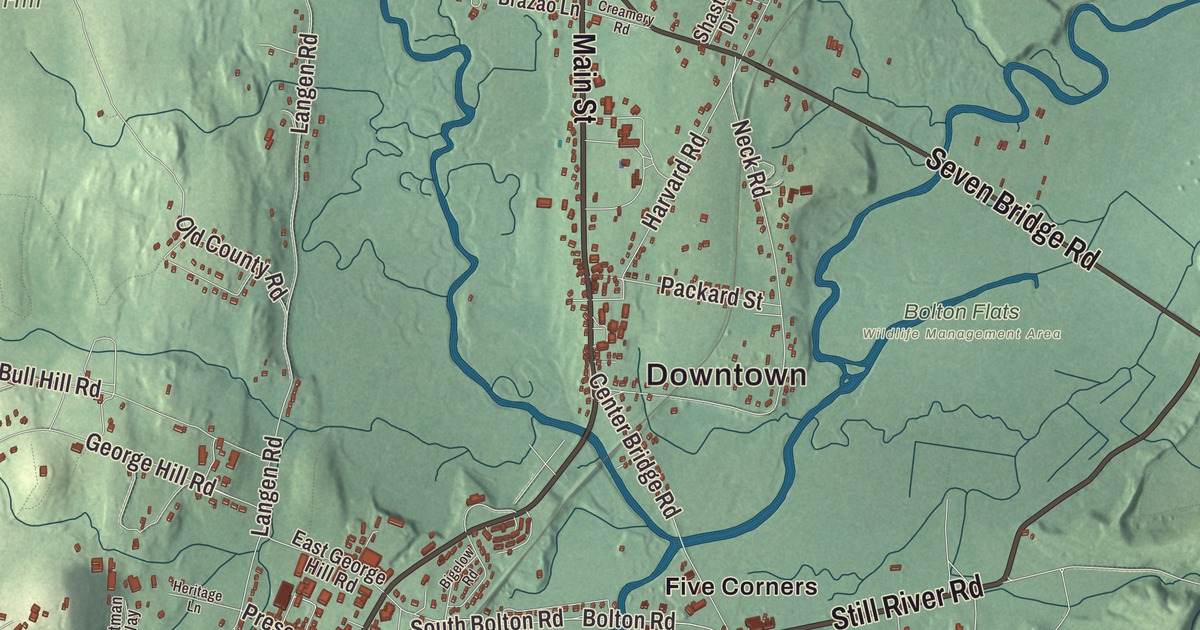 Beautifully Detailed Map of Lancaster, Massachusetts