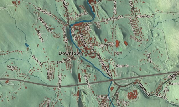 Beautifully Detailed Map of Lee, Massachusetts