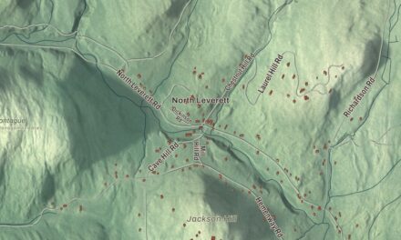 Beautifully Detailed Map of Leverett, Massachusetts
