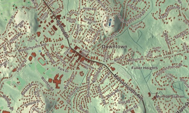 Beautifully Detailed Map of Lexington, Massachusetts