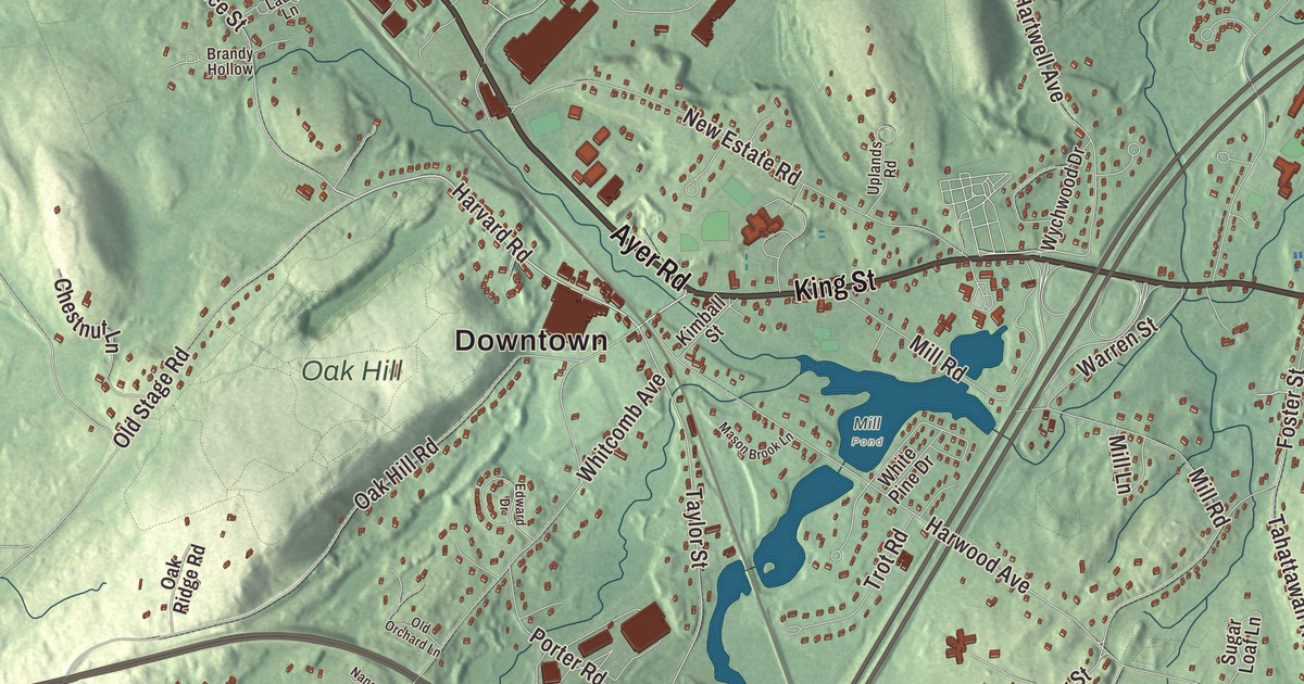 Beautifully Detailed Map of Littleton, Massachusetts