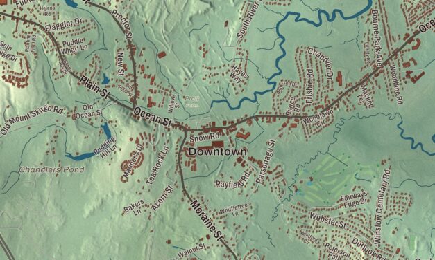 Beautifully Detailed Map of Marshfield, Massachusetts