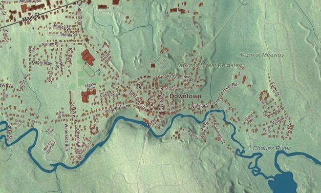 Beautifully Detailed Map of Medway, Massachusetts