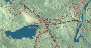 Close-up of the Middleton, Massachusetts aerial map