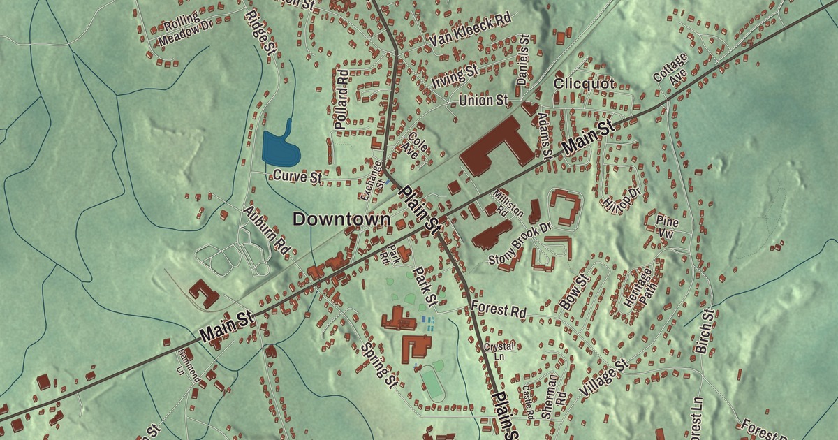 Beautifully Detailed Map of Millis, Massachusetts