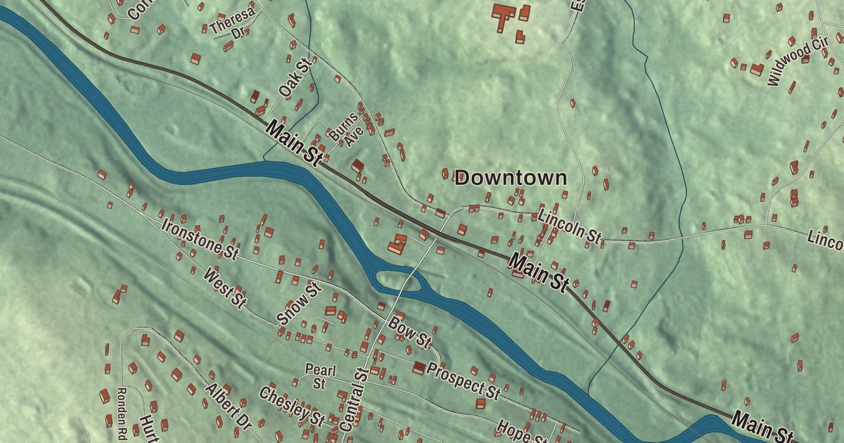 Beautifully Detailed Map of Millville, Massachusetts