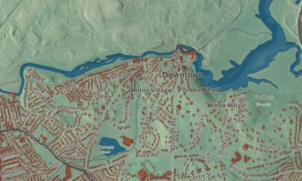Beautifully Detailed Map of Milton, Massachusetts