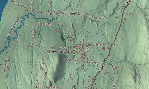 Beautifully Detailed Map of Montague, Massachusetts