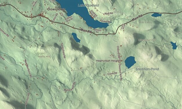 Beautifully Detailed Map of Monterey, Massachusetts