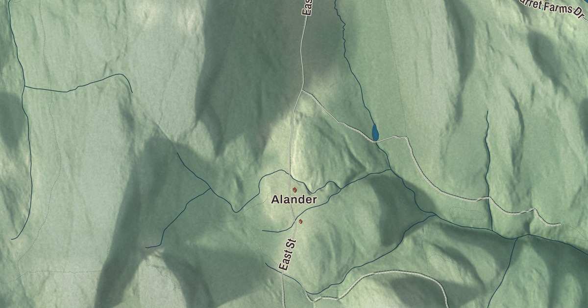 Beautifully Detailed Map of Mount Washington, Massachusetts