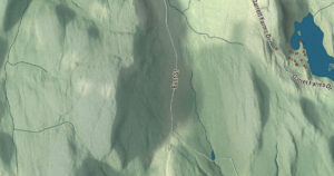 Close-up of the Mount Washington, Massachusetts aerial map