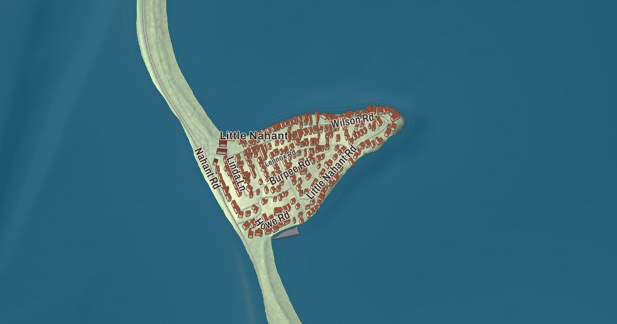 Beautifully Detailed Map of Nahant, Massachusetts