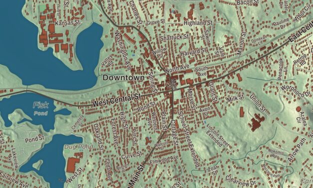 Beautifully Detailed Map of Natick, Massachusetts