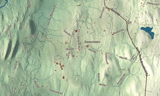 Beautifully Detailed Map of New Braintree, Massachusetts