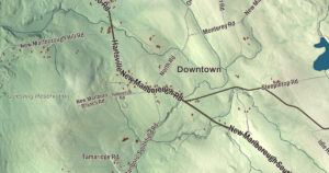Close-up of the New Marlborough, Massachusetts aerial map