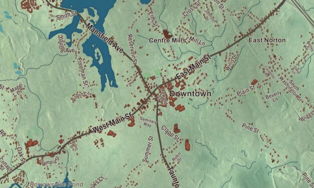 Beautifully Detailed Map of Norton, Massachusetts