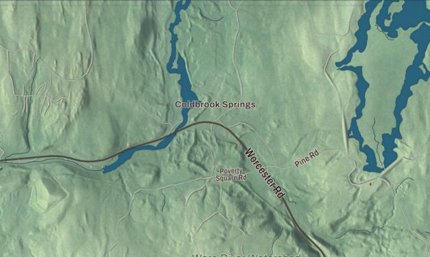 Beautifully Detailed Map of Oakham, Massachusetts