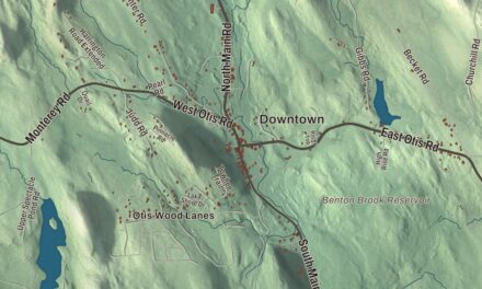 Beautifully Detailed Map of Otis, Massachusetts