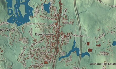 Beautifully Detailed Map of Oxford, Massachusetts