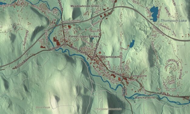 Beautifully Detailed Map of Palmer, Massachusetts