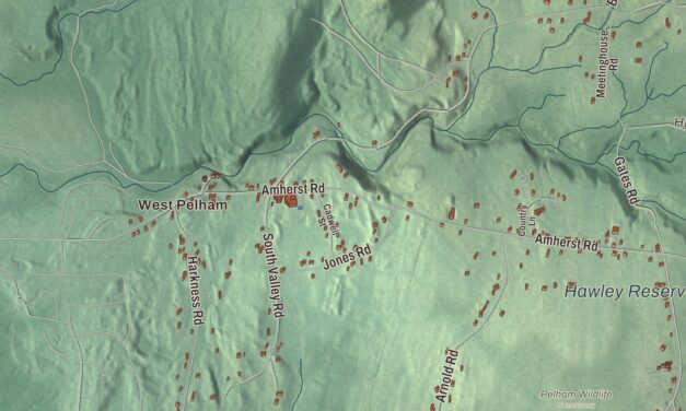 Beautifully Detailed Map of Pelham, Massachusetts