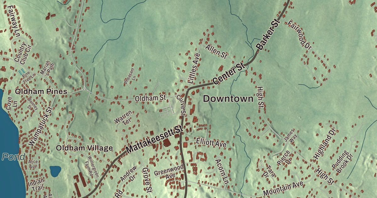Beautifully Detailed Map of Pembroke, Massachusetts