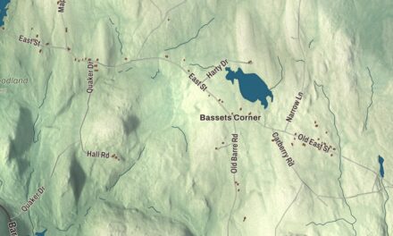 Beautifully Detailed Map of Petersham, Massachusetts