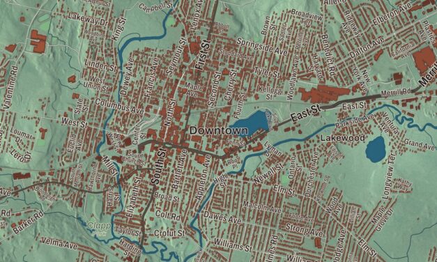 Beautifully Detailed Map of Pittsfield, Massachusetts