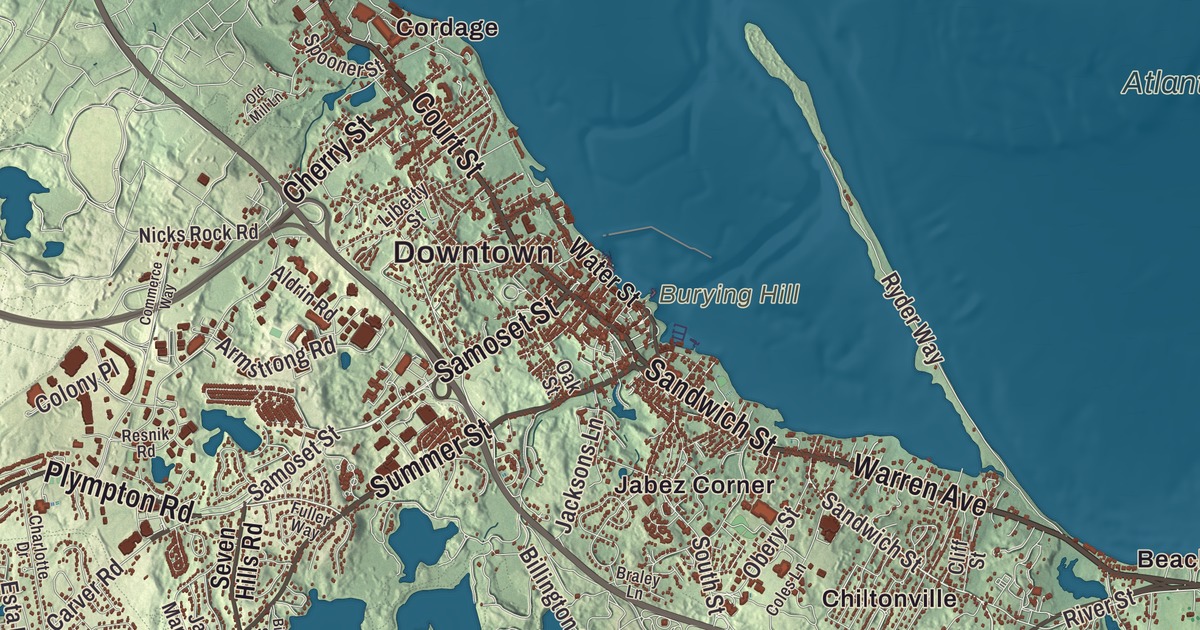 Beautifully Detailed Map of Plymouth, Massachusetts