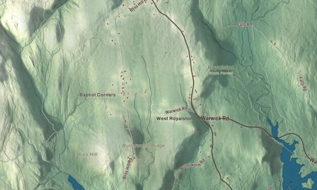Beautifully Detailed Map of Royalston, Massachusetts