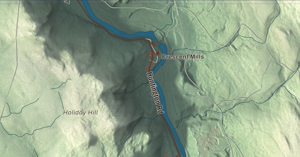 Beautifully Detailed Map of Russell, Massachusetts