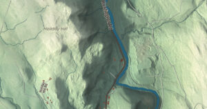 Close-up of the Russell, Massachusetts aerial map