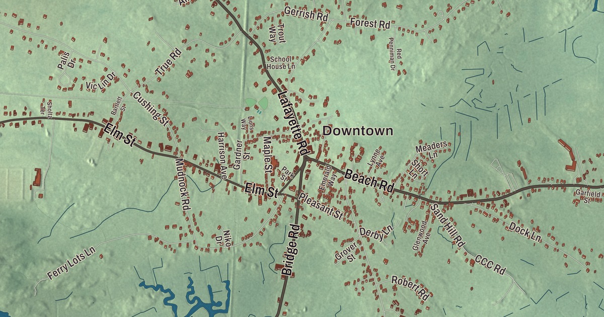 Beautifully Detailed Map of Salisbury, Massachusetts