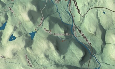 Beautifully Detailed Map of Sandisfield, Massachusetts