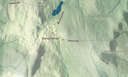 Beautifully Detailed Map of Savoy, Massachusetts