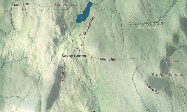 Beautifully Detailed Map of Savoy, Massachusetts