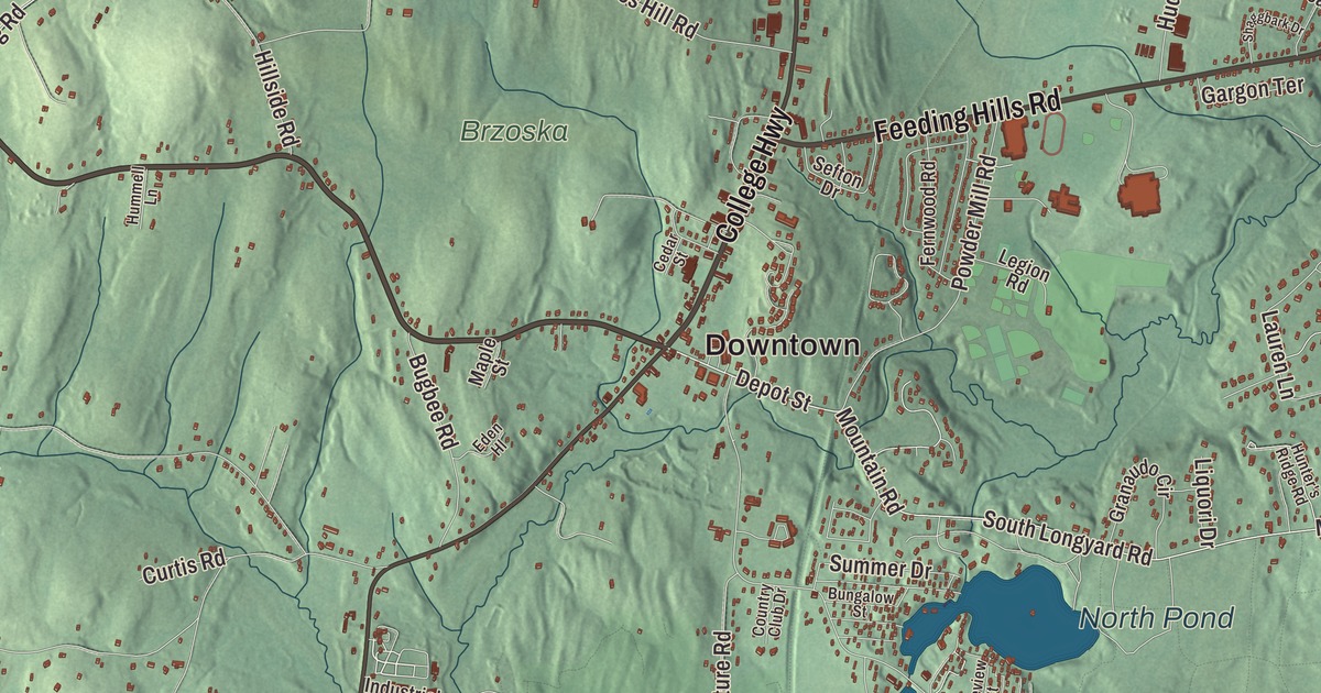 Beautifully Detailed Map of Southwick, Massachusetts