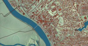 Close-up of the Springfield, Massachusetts aerial map