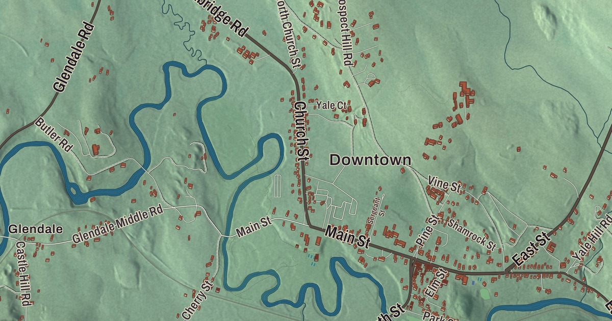 Beautifully Detailed Map of Stockbridge, Massachusetts