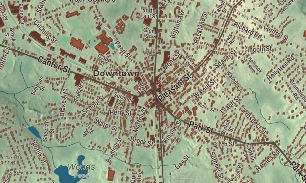 Beautifully Detailed Map of Stoughton, Massachusetts