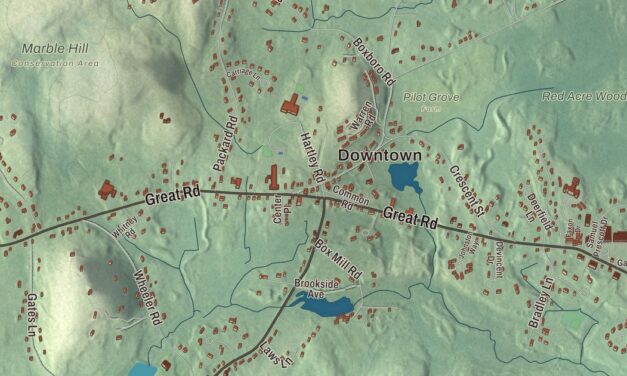 Beautifully Detailed Map of Stow, Massachusetts