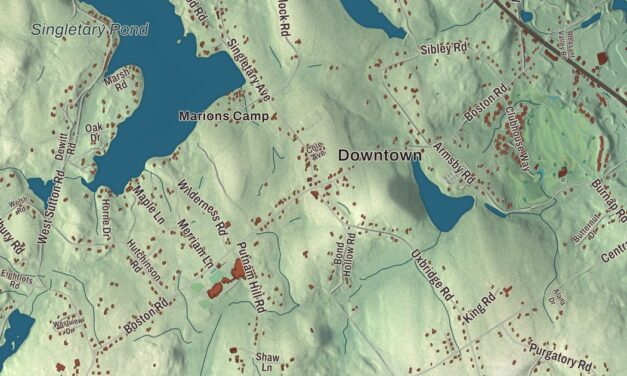 Beautifully Detailed Map of Sutton, Massachusetts