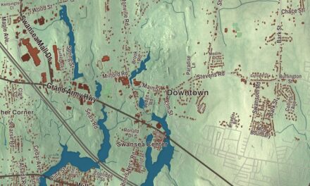 Beautifully Detailed Map of Swansea, Massachusetts