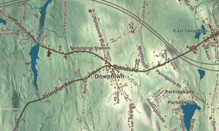 Beautifully Detailed Map of Templeton, Massachusetts