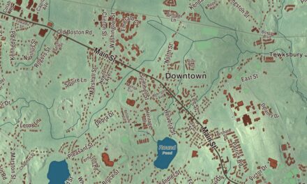 Beautifully Detailed Map of Tewksbury, Massachusetts