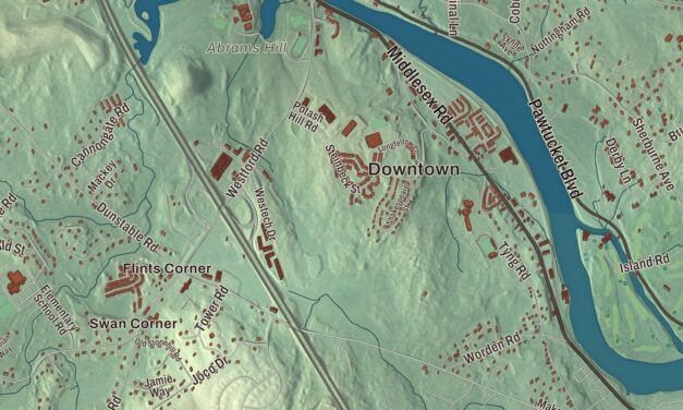 Beautifully Detailed Map of Tyngsborough, Massachusetts